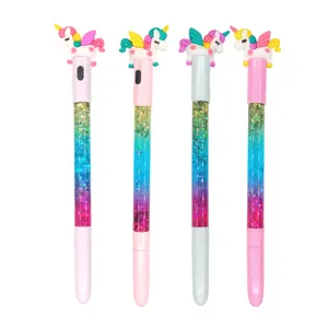 روان نویس مدل فانتزی آکواریومی طرح یونیکورن بسته 4 عددی