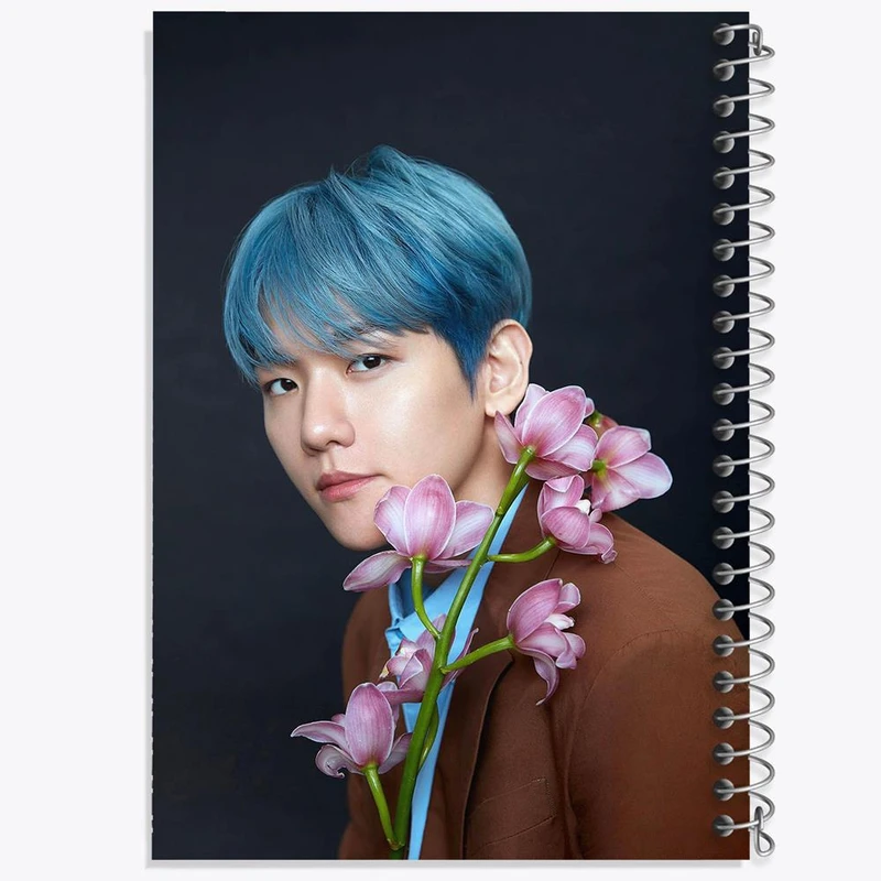 دفتر شطرنجی 50 برگ خندالو طرح بکهیون گروه اکسو EXO کد 13610