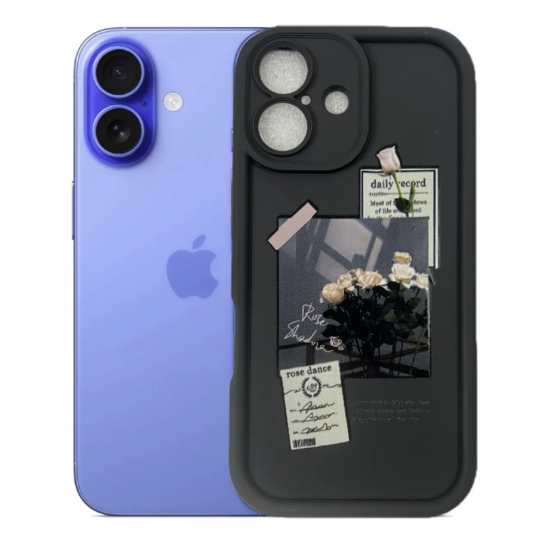 کاور طرح گل رز مناسب برای گوشی موبایل اپل iPhone 16