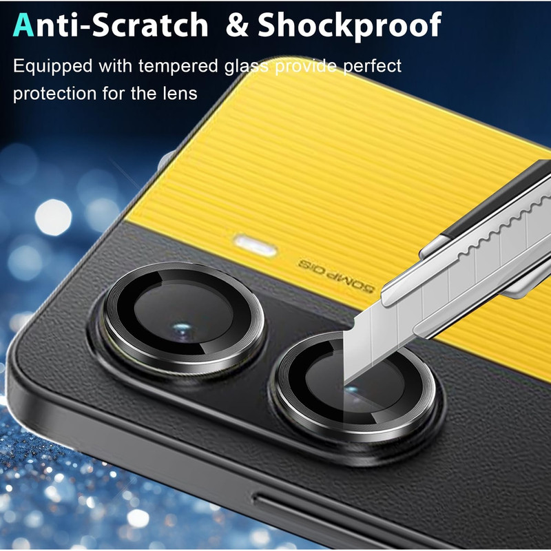 خرید و قیمت محافظ لنز دوربین بادیگارد مدل رینگی مناسب برای گوشی موبایل شیائومی Poco X7 Pro