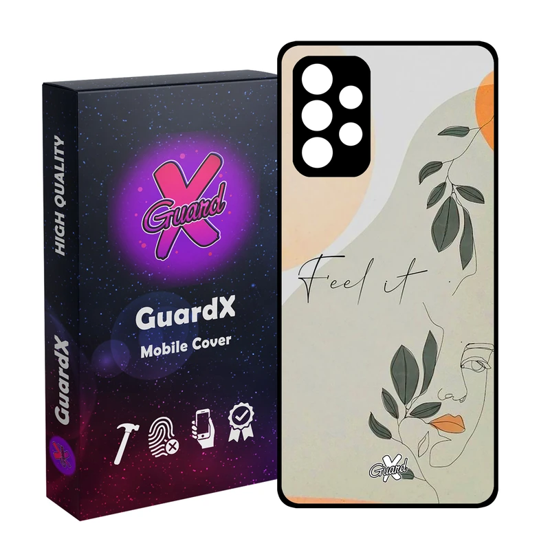 کاور گارد ایکس طرح دختر مدل Glass10387 مناسب برای گوشی موبایل سامسونگ Galaxy A52