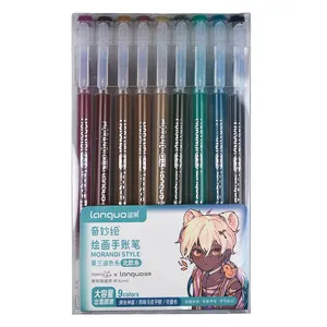 روان نویس 0.6 میلی متری لنگو مدل Morandi Style بسته 9 عددی