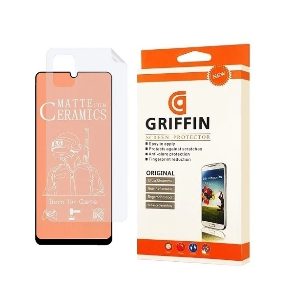 محافظ صفحه نمایش گریفین مدل 2CMN مناسب برای گوشی موبایل سامسونگ Galaxy A31 به همراه محافظ پشت
