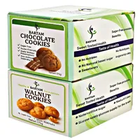 کوکی شکلاتی و گردویی بدون قند بارتام- 350 گرم بسته 2 عددی