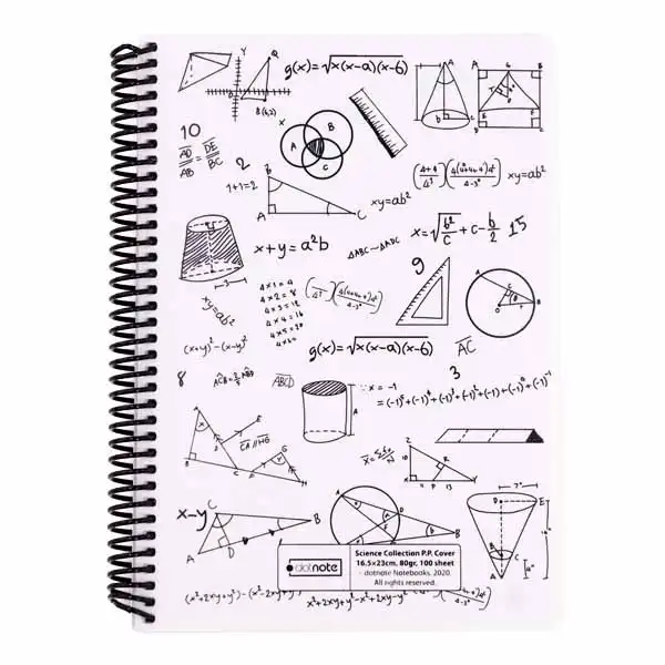 دفتر 100 برگ دات نوت مدل ریاضی