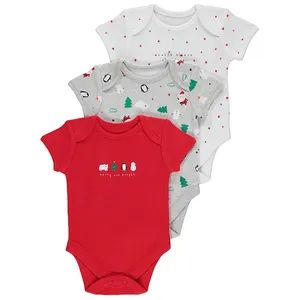 بادی آستین کوتاه نوزادی جورج مدل RGW785047 مجموعه 3 عددی