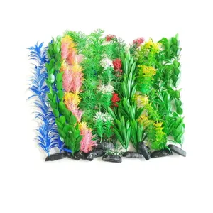 گیاه تزیینی آکواریوم مدل 34CM کد 410 بسته 10 عددی