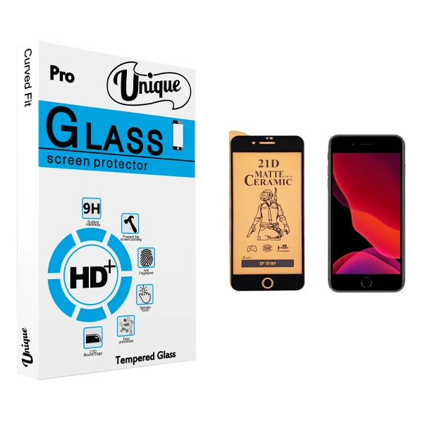 محافظ صفحه نمایش سرامیکی يونيک مدل +Clear مناسب برای گوشی موبایل اپل iPhone 8 Plus