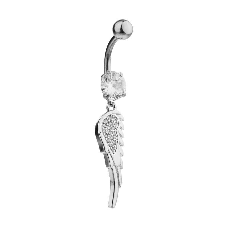  پیرسینگ ناف زنانه طرح بال فرشته کد Mhr-128