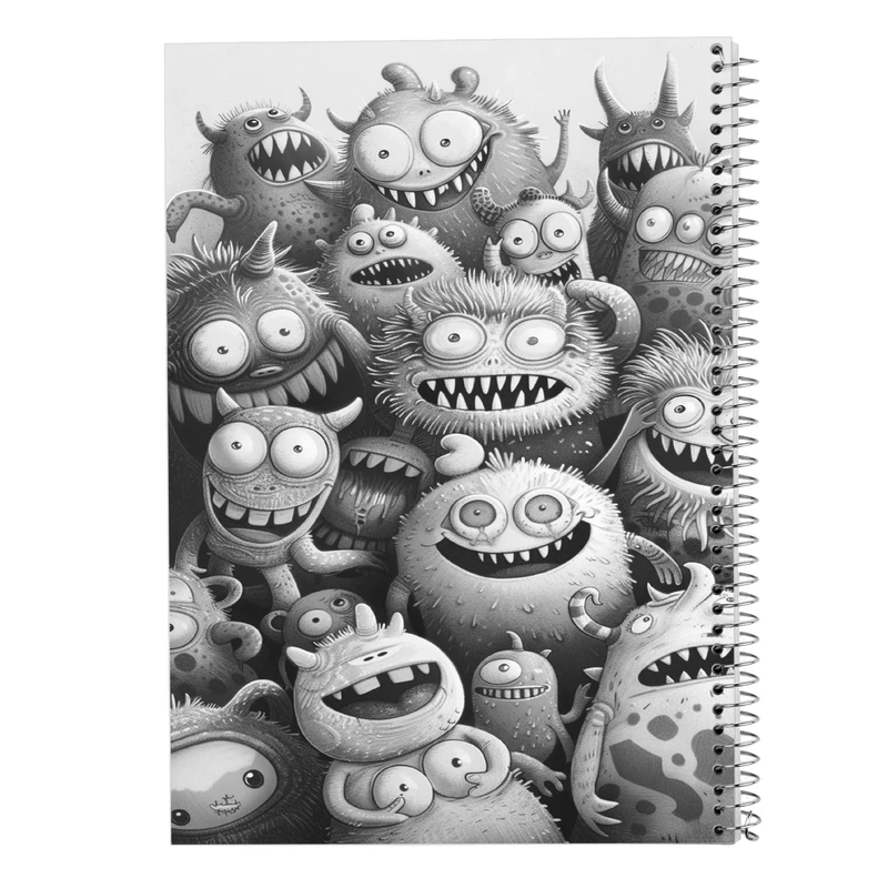 دفتر مشق 50 برگ مدوپد مدل هیولای فانتزی کد DF16779