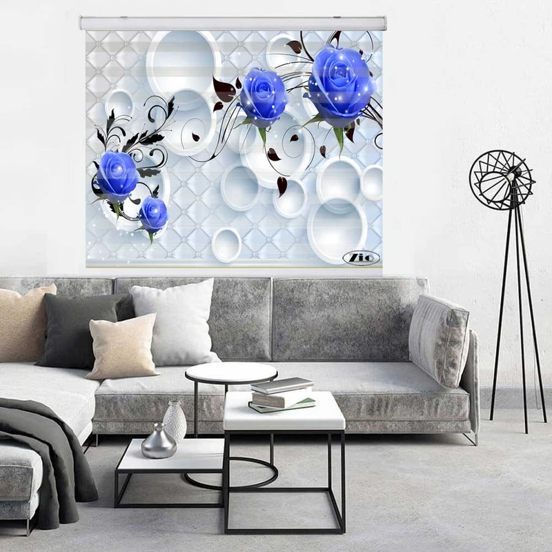 پرده زبرا زیو مدل 3D1254 سایز 150x150 سانتی متر