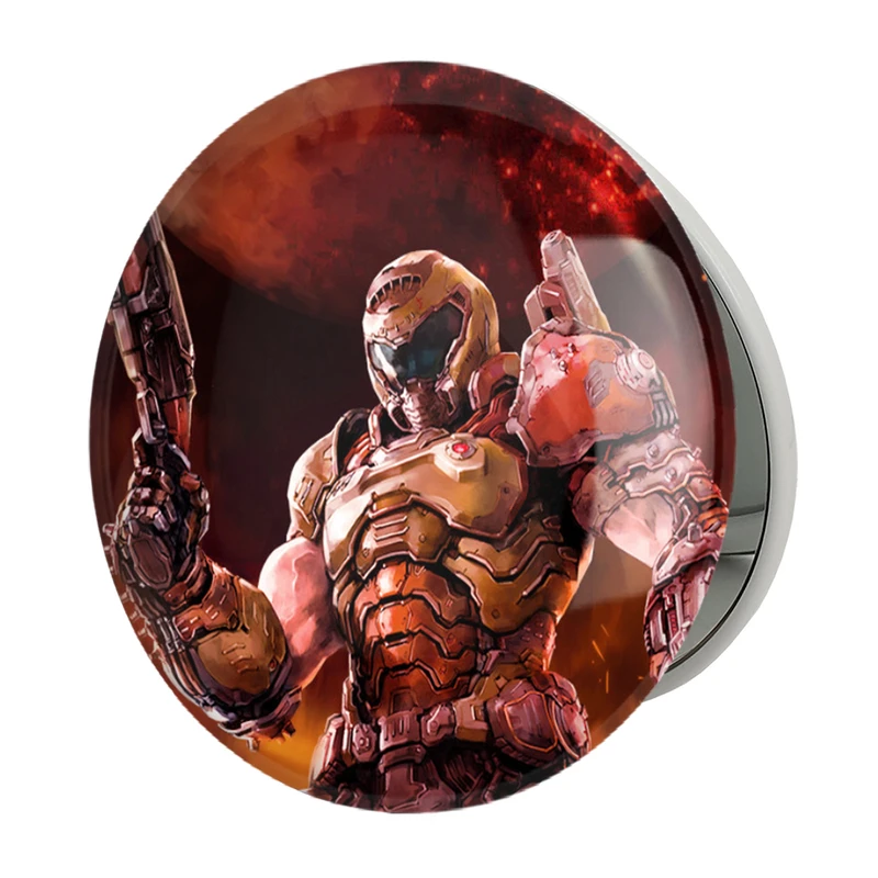 آینه جیبی خندالو طرح بازی رستاخیز (Doom) مدل تاشو کد 31398