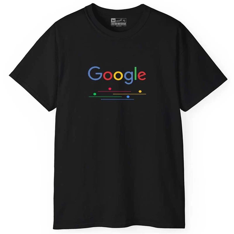 تی شرت آستین کوتاه مردانه پاد آفرین مدل google کد 0174