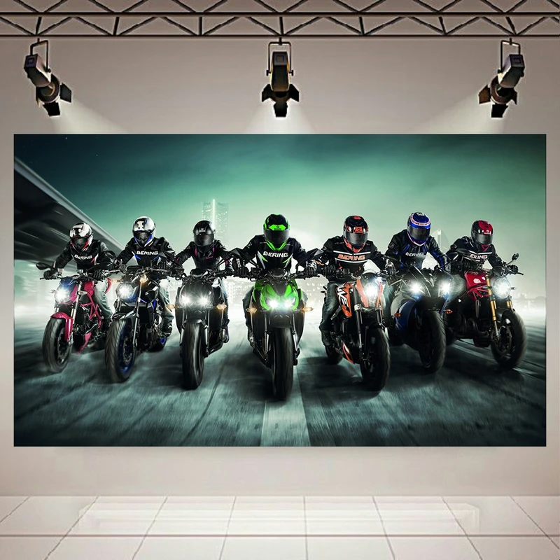 پوستر مدل بک لایت طرح موتور سواران کد AR6510