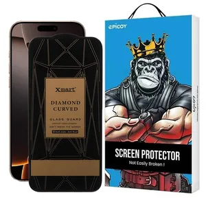 Epicoy Xmart Diamond Curved Screen Protector For Apple iPhone 16 Pro Max