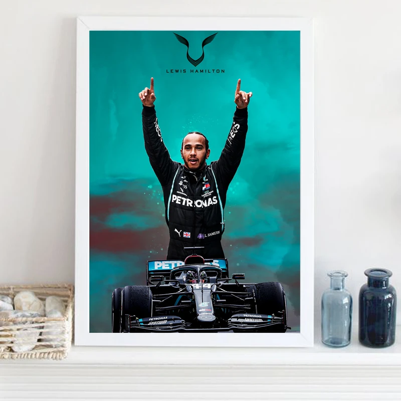 تابلو مدل فرمول یک لوئیس همیلتون Hamilton کد LA-F1G1024