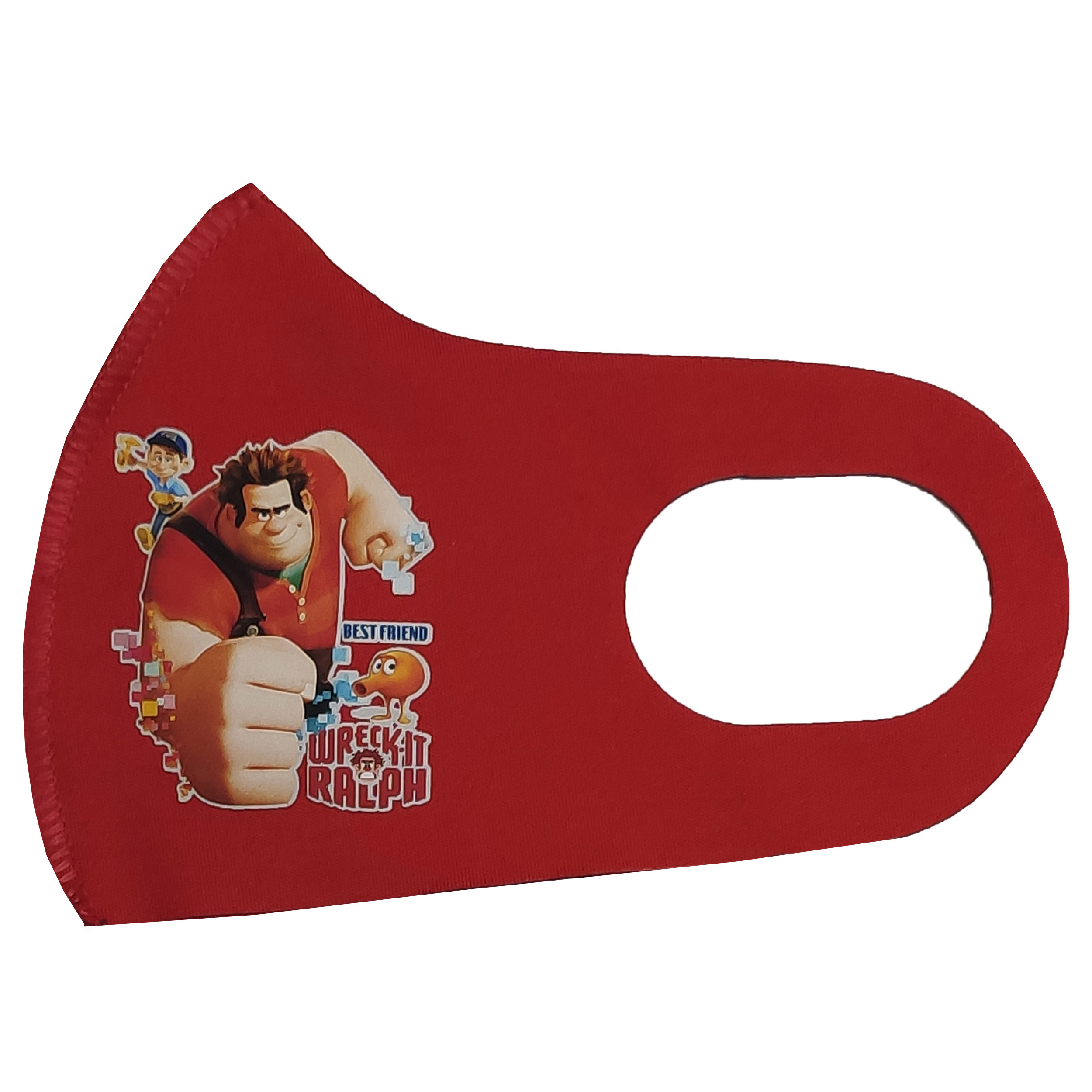 ماسک پارچه ای بچگانه طرح Wreck-It Ralph رنگ قرمز