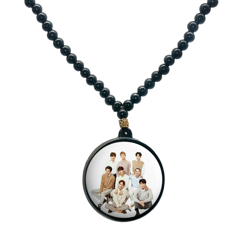 گردنبند پرمانه طرح exo کد pmd.14137 مدل دو طرفه