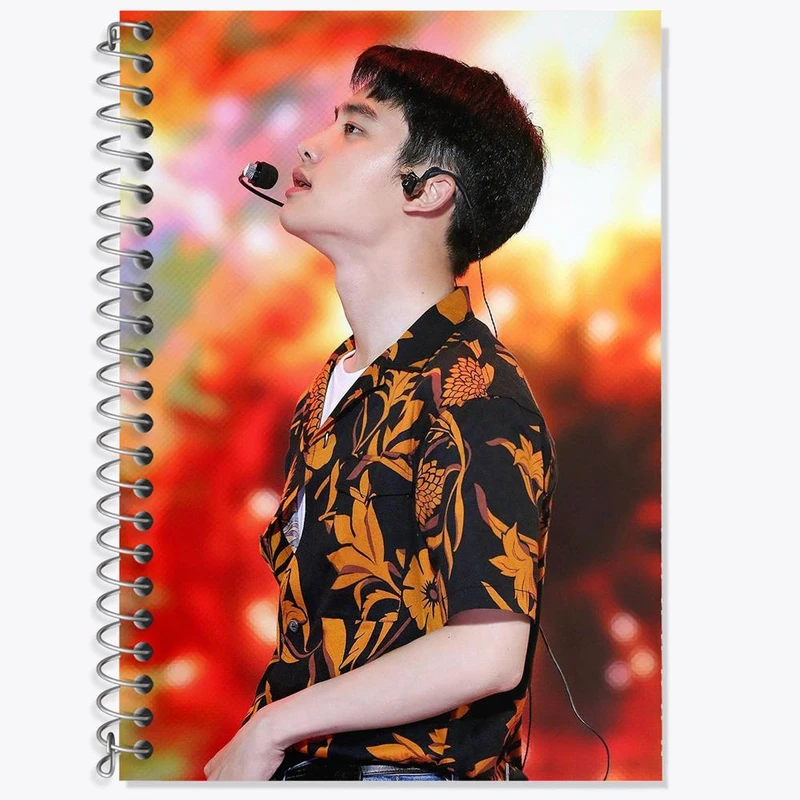 دفتر زبان 50 برگ خندالو مدل سه خط طرح دی او گروه اکسو EXO کد 13369