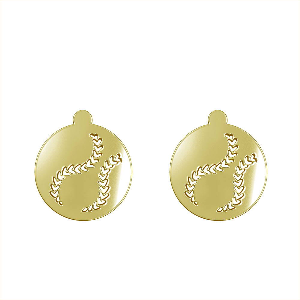 گوشواره طلا 18 عیار زنانه مدوپد مدل دایره و برگ کد GA1-12234