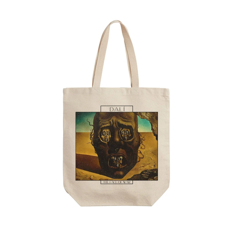 ساک خرید ترمه طراحان ایده مدل چهره جنگ از دالی کد art0776 - L