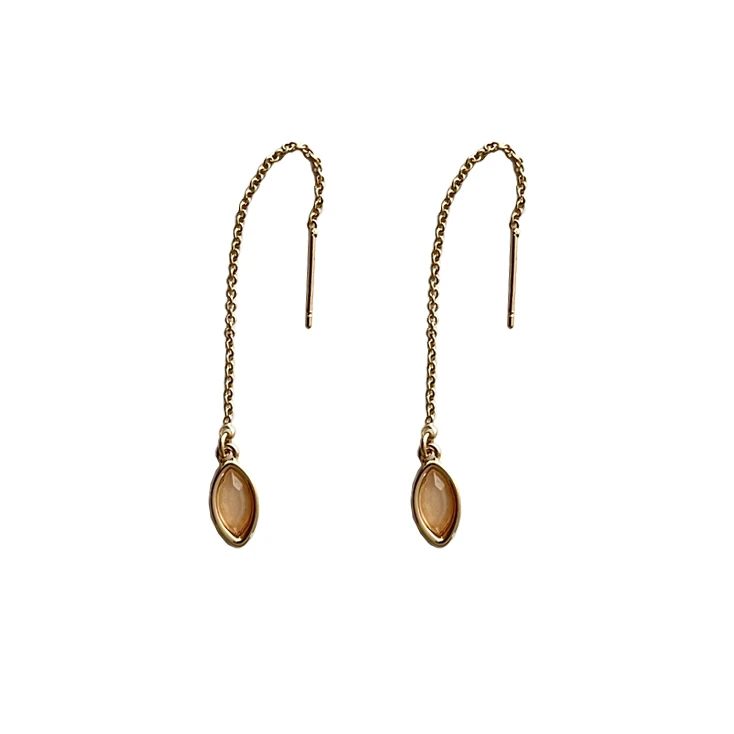 گوشواره زنانه مدل سنگ تزیینی