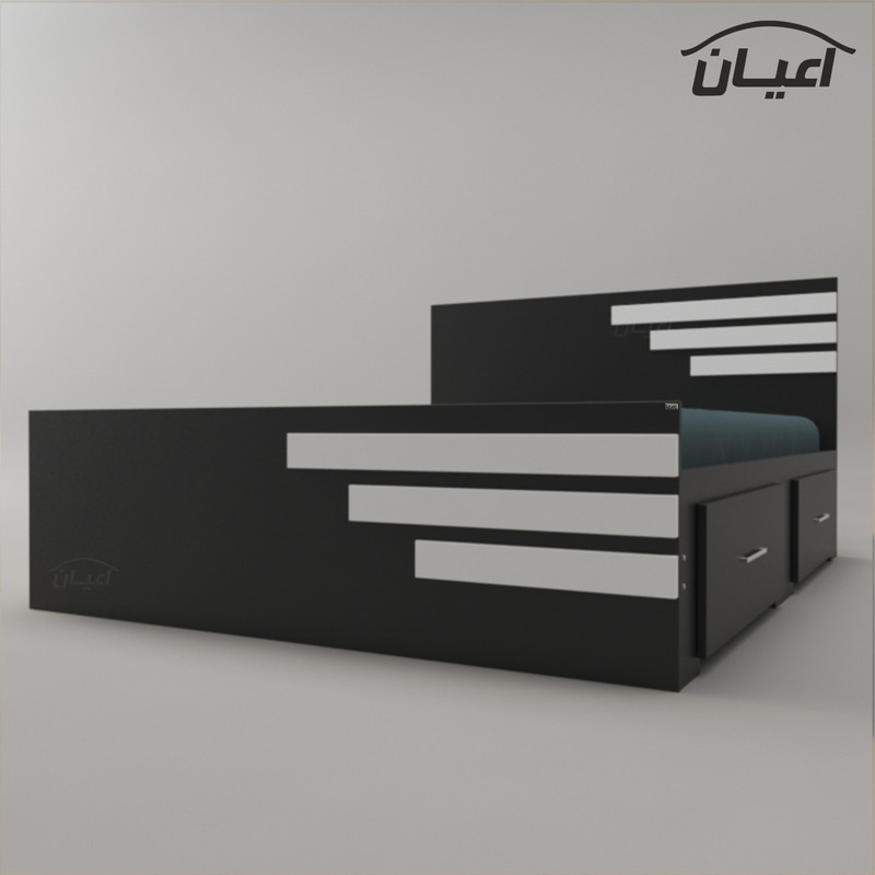 تخت خواب دونفره اعیان مدل FH357 سایز 160x200 سانتی متر