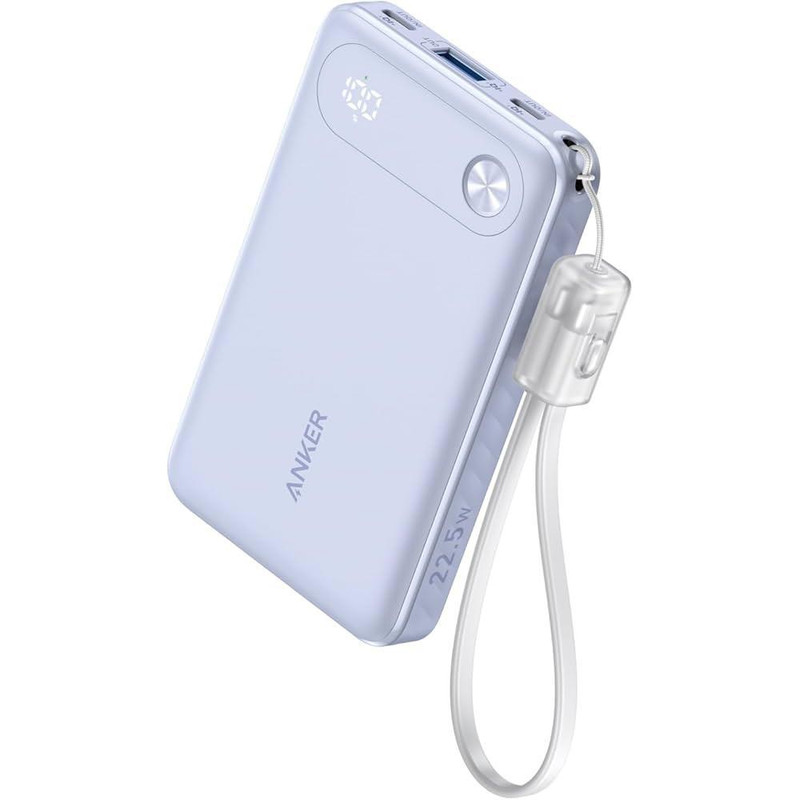 پاوربانک انکر مدل A1257 ظرفیت 10000 میلی آمپر ساعت به همراه کابل USB-C