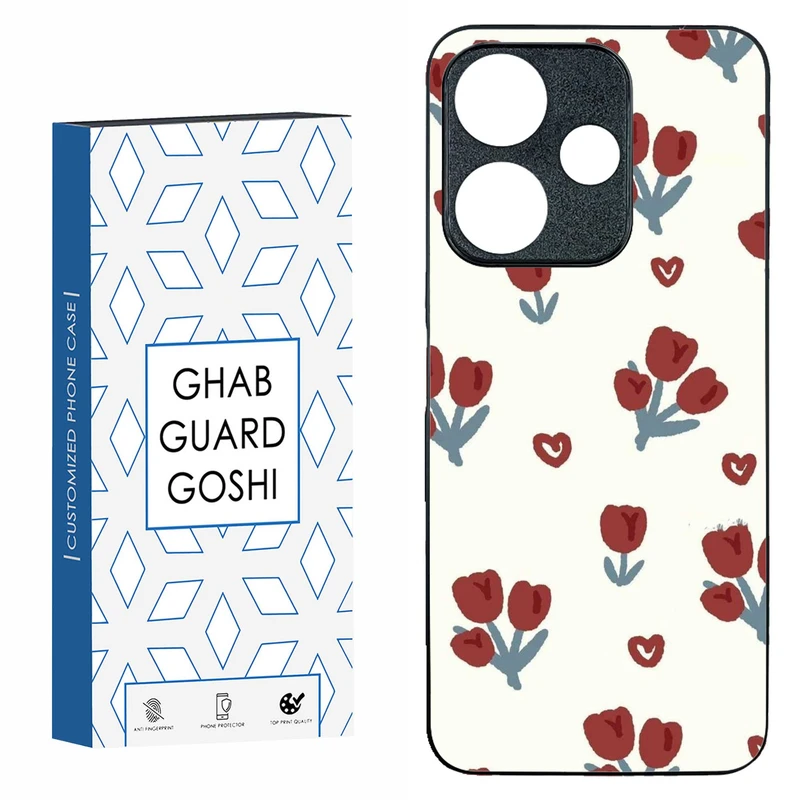 کاور قاب گارد گوشی طرح گل کد TPU-140 مناسب برای گوشی موبایل شیائومی  REDMI 13  