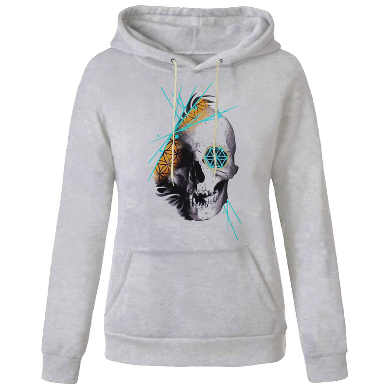 هودی زنانه مدل سکلت کد AA130