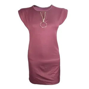 تونیک زنانه مدل ژاکلین کد tms-629 رنگ زرشکی