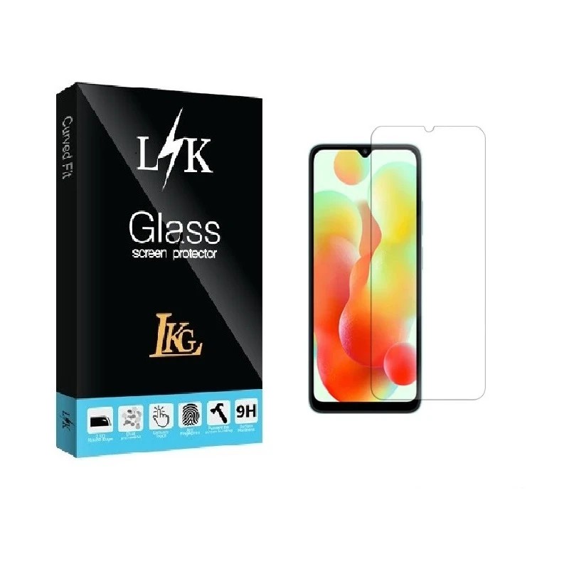 محافظ صفحه نمایش شیشه ای ال کا جی مدل LKK مناسب برای گوشی موبایل  شیائومی Redmi 10C / Redmi 10 India / Redmi 10 Power / Redmi 12C / Poco C55 / Poco C61 / Redmi A3 / Redmi A3x