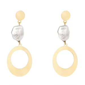 گوشواره طلا 18 عیار زنانه مدل AP10