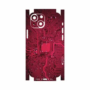 MAHOOT Red-Printed-Circuit-Board-FullSkin Cover Sticker for Apple iPhone 13 Mini