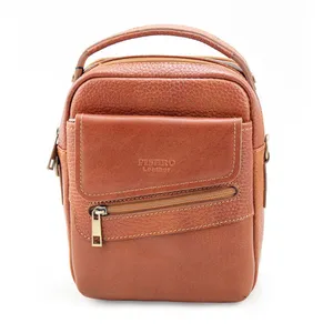 کیف رودوشی مردانه چرم پیشرو مدل سالار دارای 5 محفظه