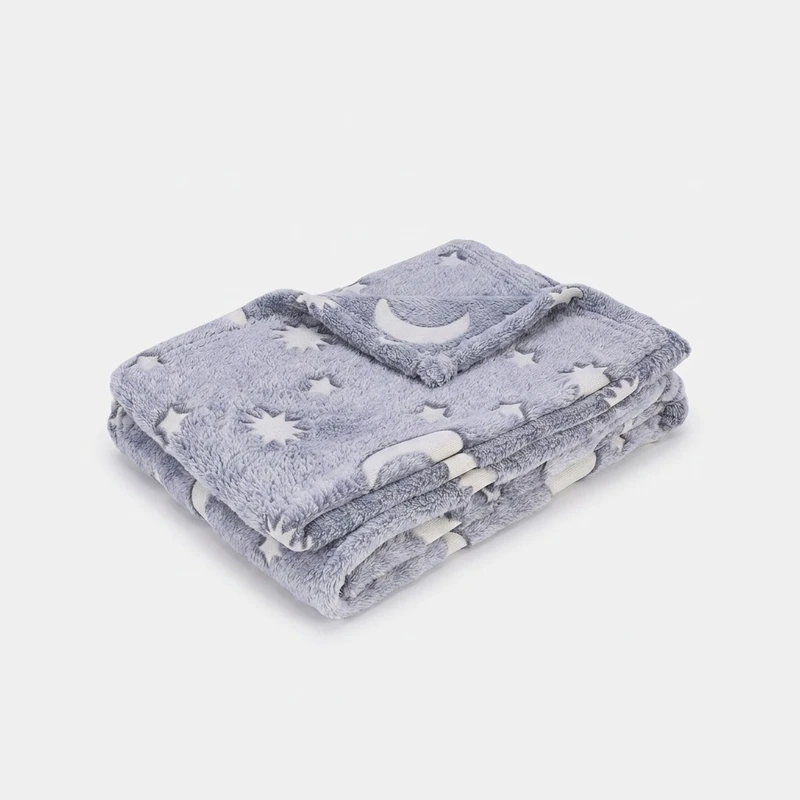 پتو مسافرتی 1 نفر ویراگیتا مدل ماه و ستاره سایز 150x200 سانتی‌متر