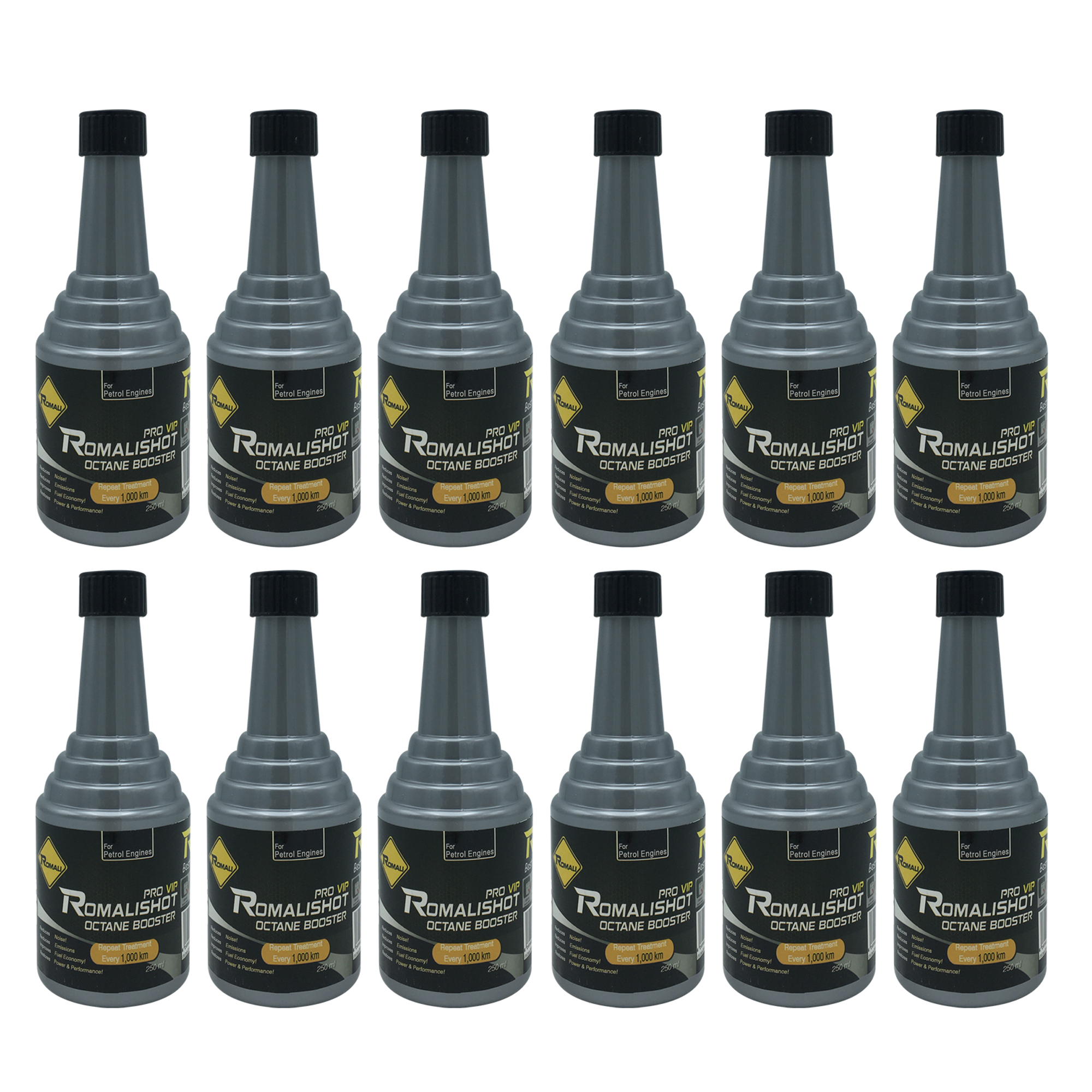 مکمل سوخت خودرو رومالی مدل Pro VIP حجم 250 میلی لیتر بسته 12عددی