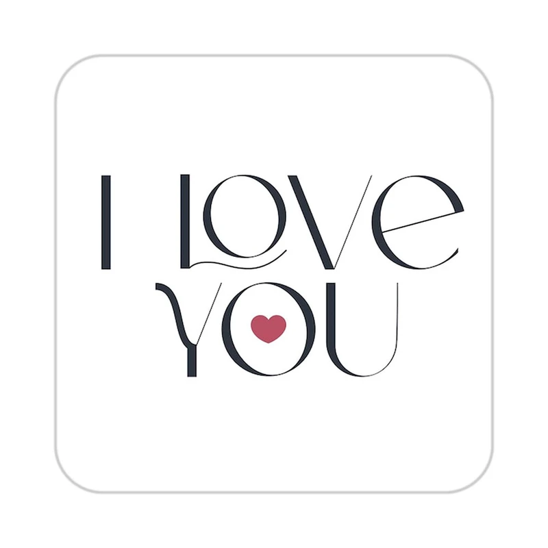 زیر لیوانی کاکتی طرح عاشقانه مدل mp40281