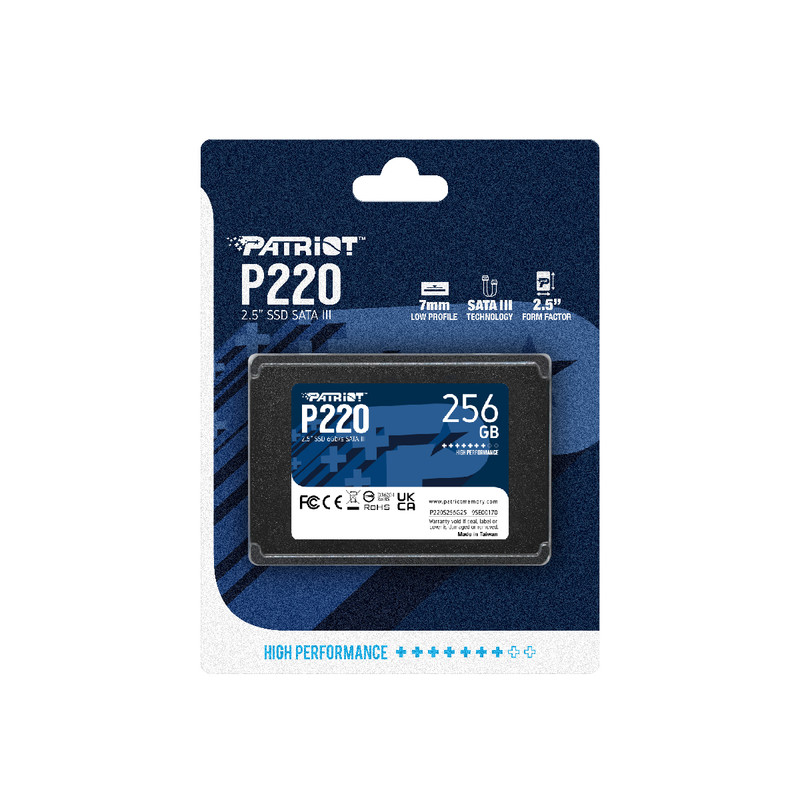 اس اس دی اینترنال SATA III پتریوت مدل P220 ظرفیت 256 گیگابایت