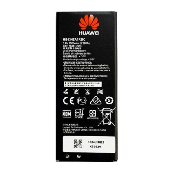 باتری موبایل هوآوی  مدل HB4342A1RBC ظرفیت 2200 میلی آمپر ساعت مناسب برای گوشی موبایل آنر 4A