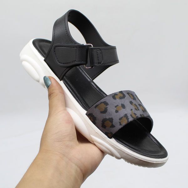 صندل زنانه پاپا مدل ملودی پلنگی کد 1-1388-GY -  - 13