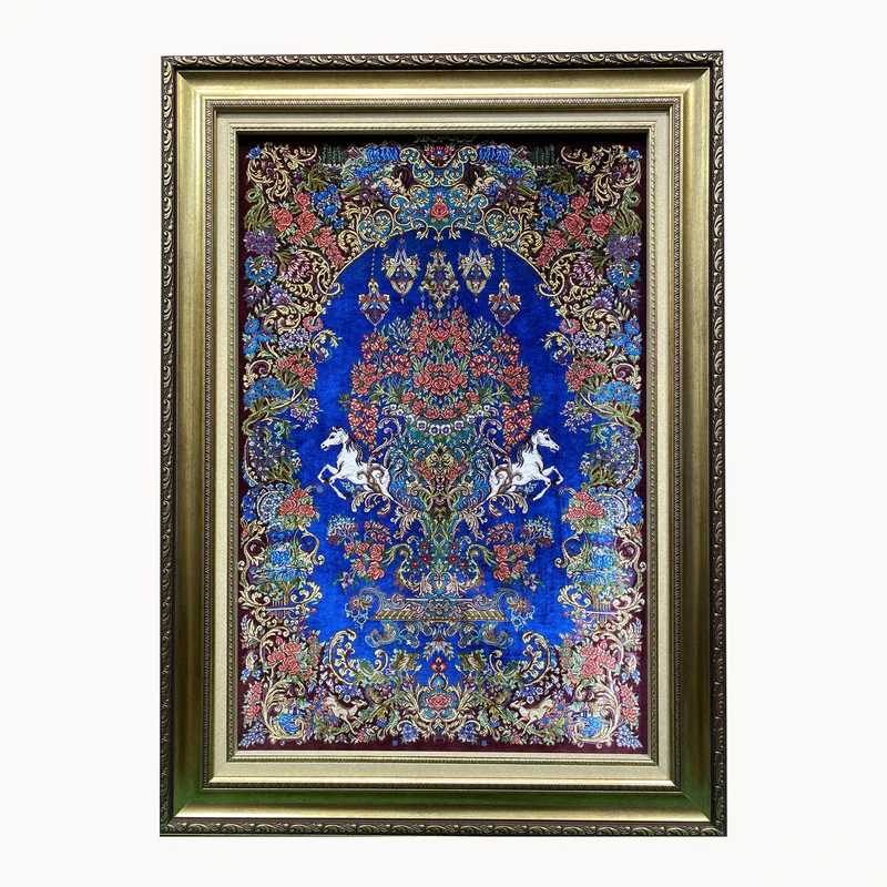 تابلو فرش دستباف طرح کومه ای کد ۲۱۵۱۱۲۰۵