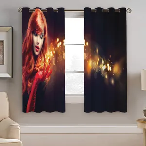 پرده نیروانا طرح چهره  مدل هازان کد 5208  سایز 140×200 سانتی متر