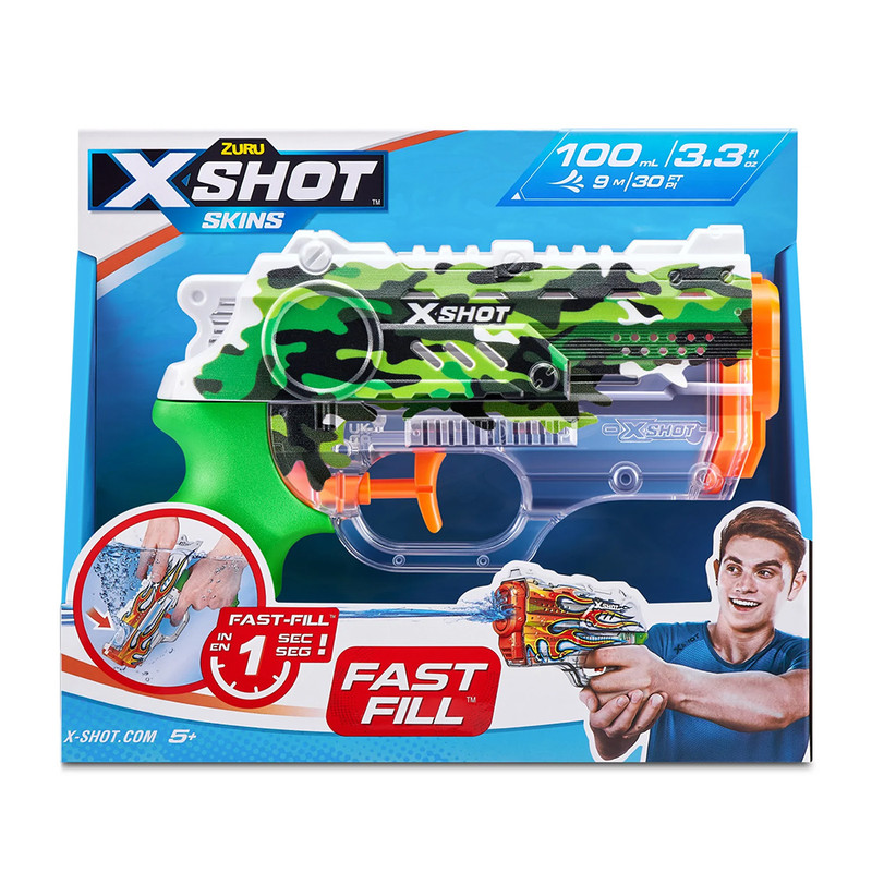 تفنگ آب پاش زورو مدل X-Shot Jungle
