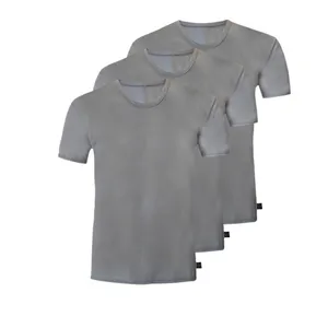 زیرپوش آستین‌دار یقه گرد مردانه آریا مدل باکسر مجموعه 3 عددی