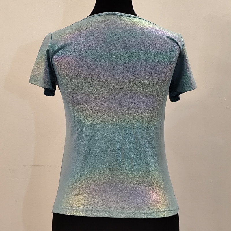 بلوز آستین کوتاه زنانه مدل شاینی مجلسی