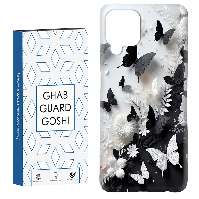 کاور قاب گارد گوشی طرح پروانه کد Dimo-384 مناسب برای گوشی موبایل سامسونگ Galaxy A12 / Galaxy M12