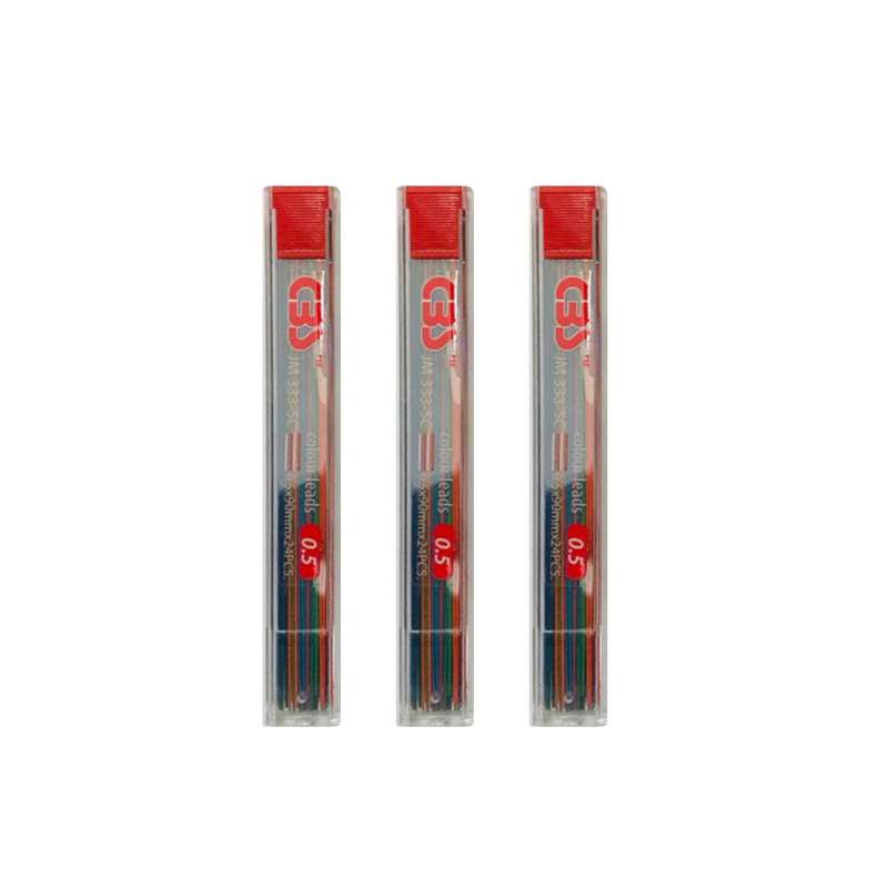نوک مداد نوکی 0.5 میلی متری سی بی اس مدل رنگی کد JM 333-7C
