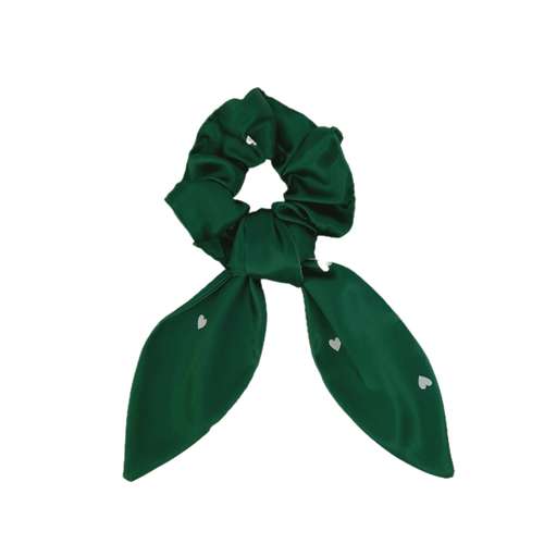 کش مو زنانه مدل اسکرانچی دنباله دار طرح قلب