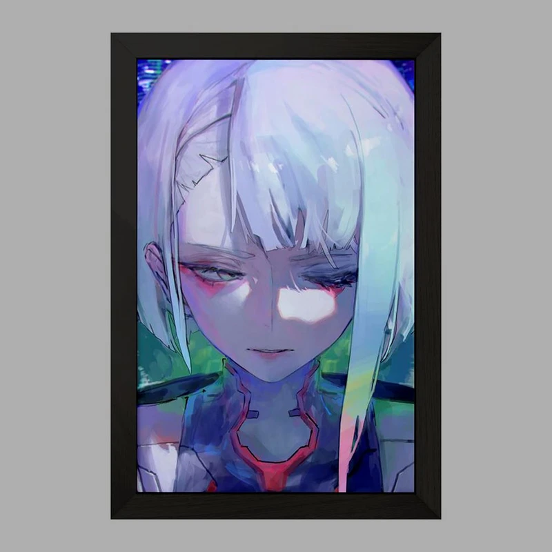 تابلو خندالو مدل لوسی انیمه سایبرپانک کد 23997